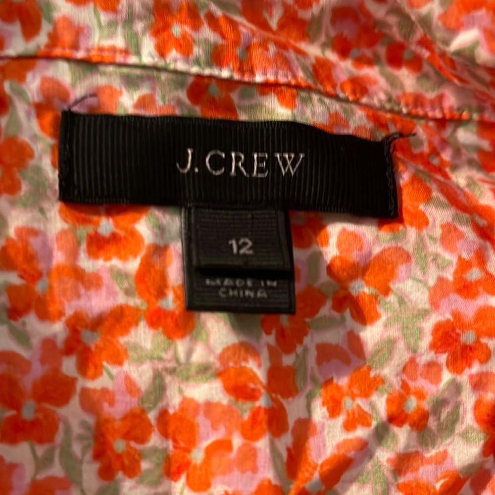 J. crew top size 12